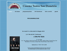 Tablet Screenshot of cineteatrosandemetrio.it